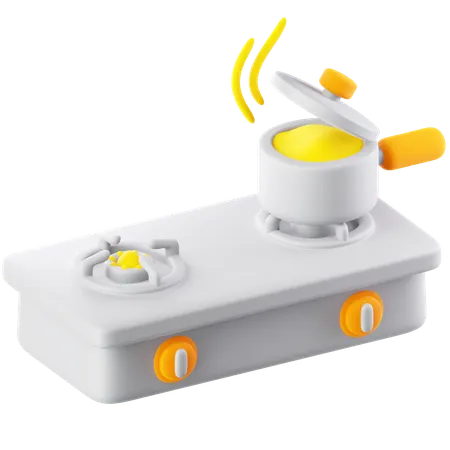 Kitchen Stove  3D Icon