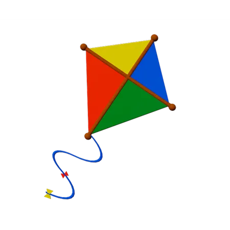 Kite  3D Icon