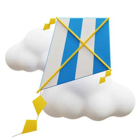 Kite  3D Icon