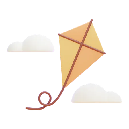 Kite  3D Icon