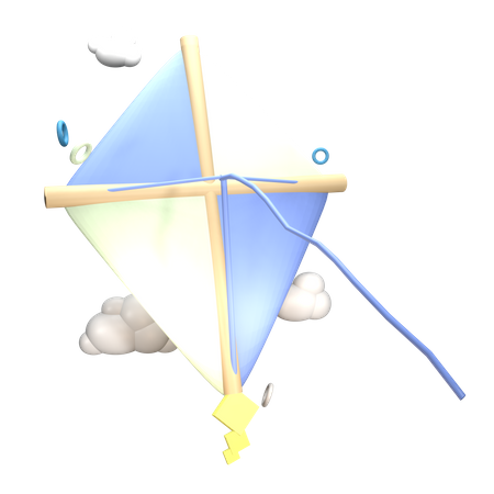 Kite Flying  3D Icon