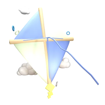 Kite Flying  3D Icon