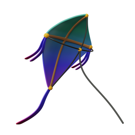 Kite Flying  3D Icon