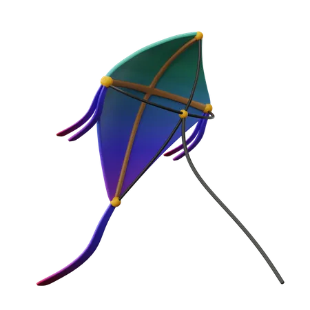 Kite Flying  3D Icon