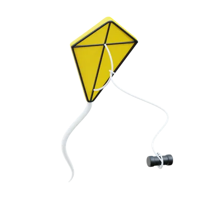 Kite Flying  3D Icon