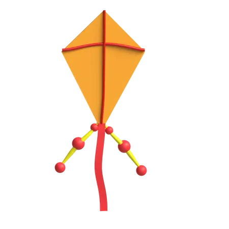 Kite Flying  3D Icon