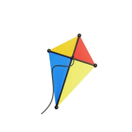 Kite Flying  3D Icon