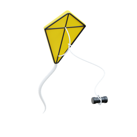 Kite Flying  3D Icon