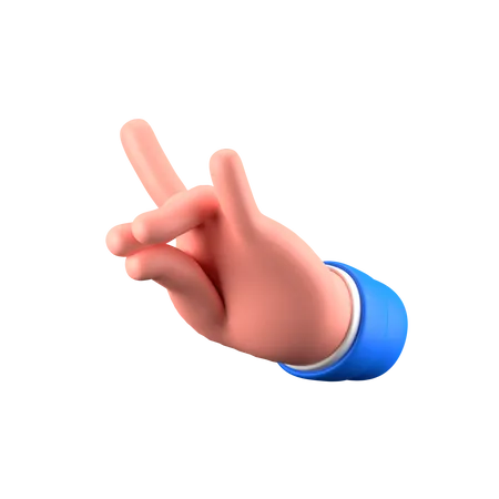 Kitsune Hand Gesture  3D Icon
