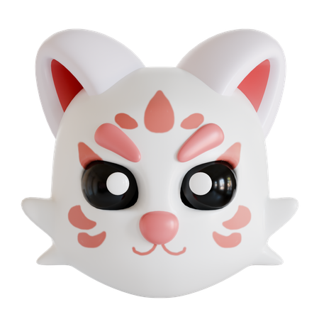 Kitsune japonés  3D Icon