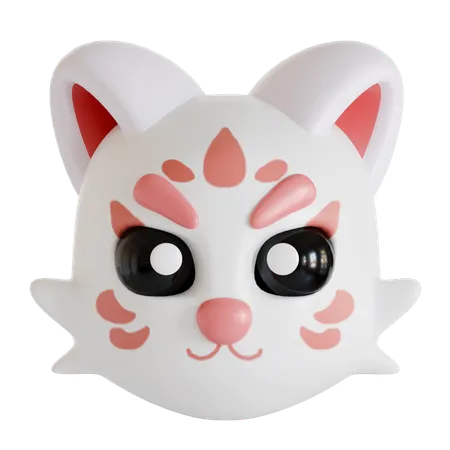 Kitsune japonés  3D Icon