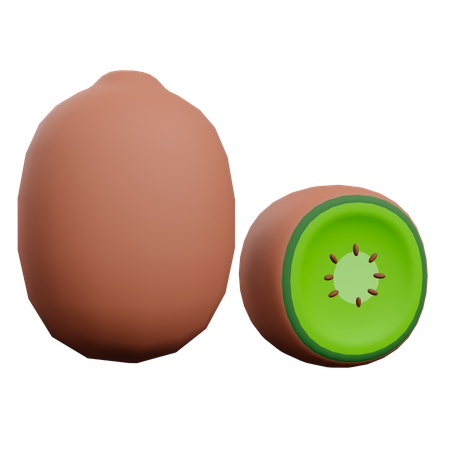 Kiwi  3D Illustration