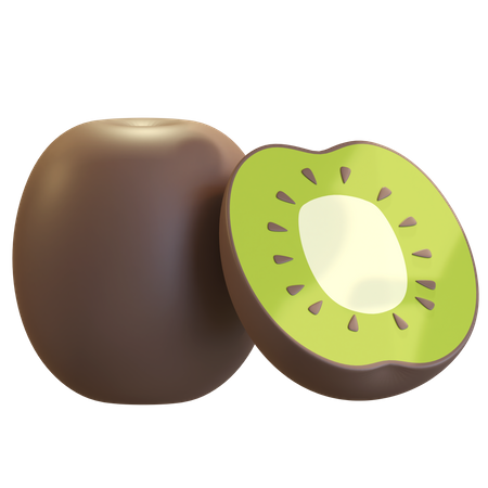 Kiwi Fruit  3D Illustration