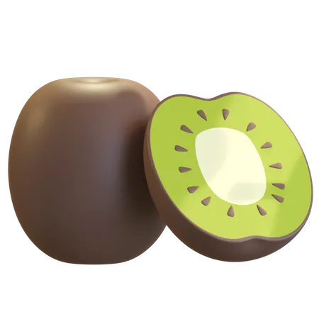 Kiwi Fruit  3D Illustration