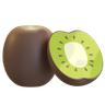 kiwi fruit 3d logos