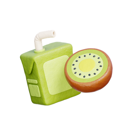 Kiwi-Saft-Box  3D Icon