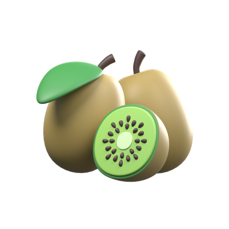 Kiwi Slices  3D Icon