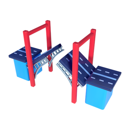 Schaukelbrücke  3D Icon
