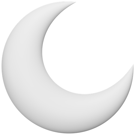 Klarer Mond  3D Icon