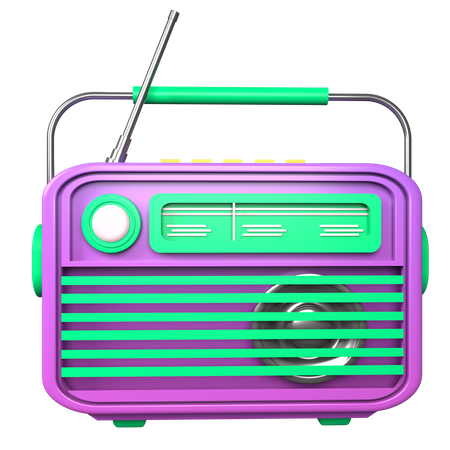 Klassisches Radio  3D Icon