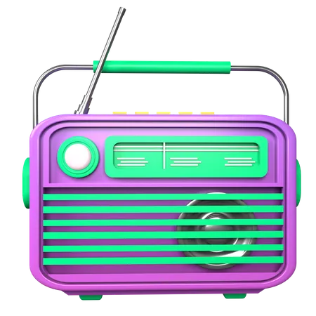 Klassisches Radio  3D Icon