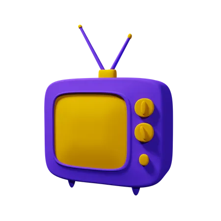 Klassisches Fernsehen  3D Icon