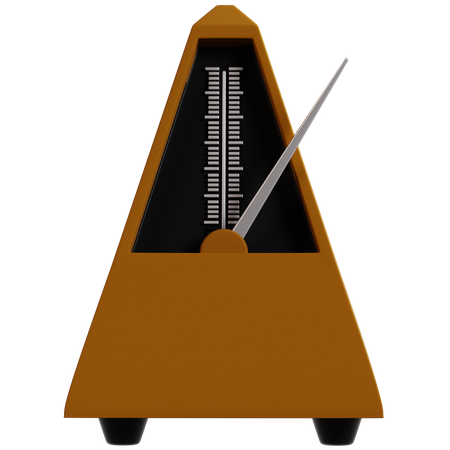 Klassisches mechanisches Metronom  3D Icon