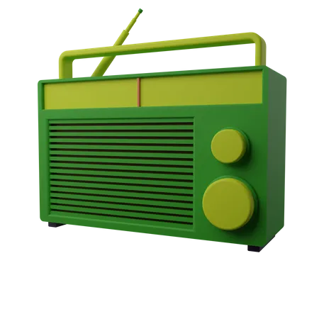 Klassisches Radio, 3D-Symbol  3D Icon