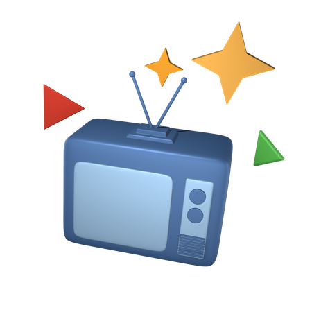 Klassisches Fernsehen  3D Icon