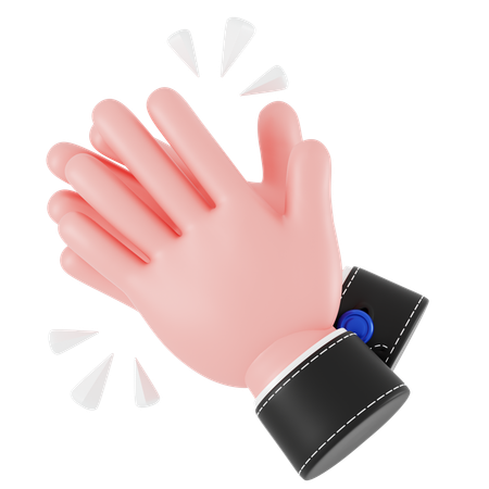 Hand klatschen  3D Icon