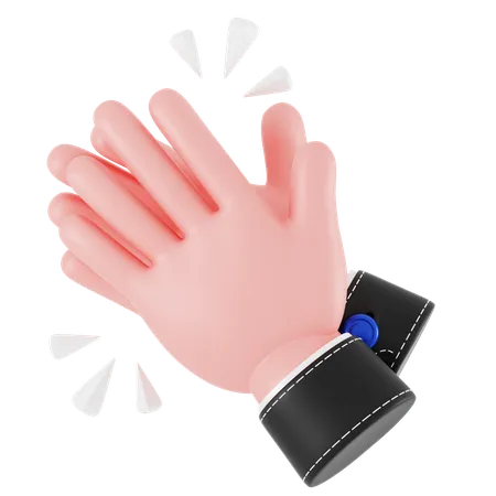 Hand klatschen  3D Icon