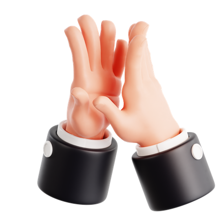 Klatschende Handbewegung  3D Icon