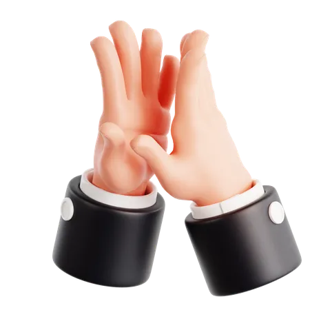 Klatschende Handbewegung  3D Icon