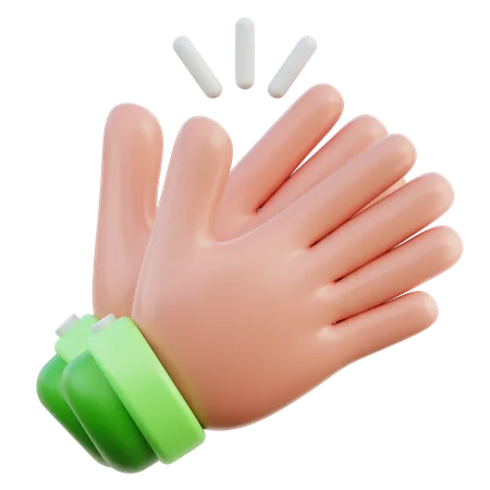 Hand klatschen  3D Icon