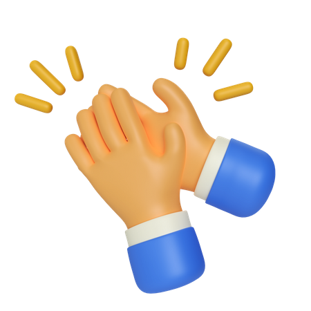 Klatschende Handbewegung  3D Icon