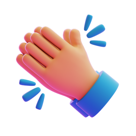 Klatschende Handbewegung  3D Icon