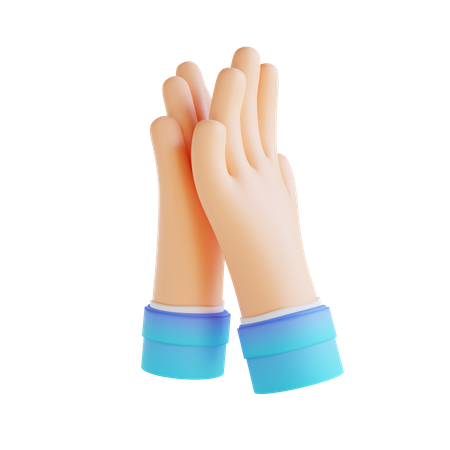 Klatschende Hände  3D Illustration