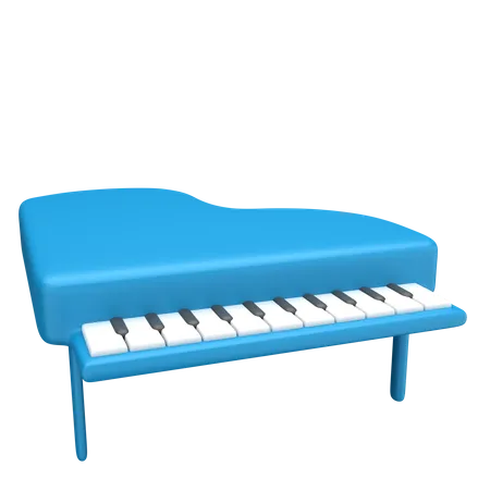 Klavier  3D Illustration