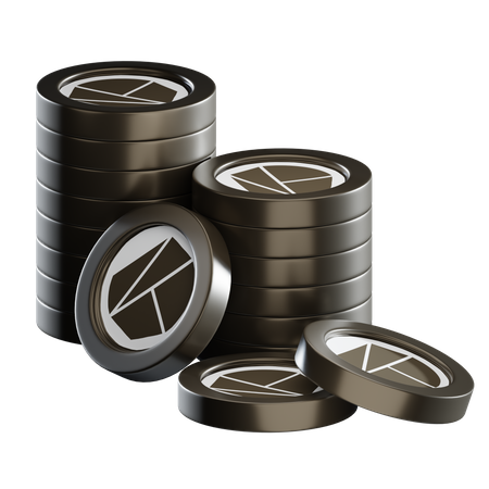 Klay Coin Stacks  3D Icon