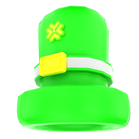 Kleeblatt Hut  3D Icon