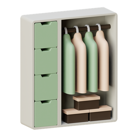 Kleiderschrank  3D Icon