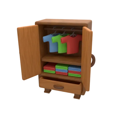 Kleiderschrank  3D Icon