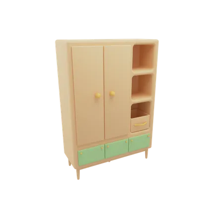 Kleiderschrank  3D Icon