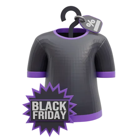 Kleidungsrabatt am Black Friday  3D Icon
