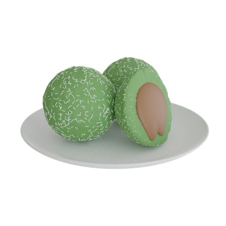 Klepon Plate  3D Icon