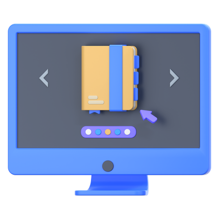 Klick buch  3D Icon