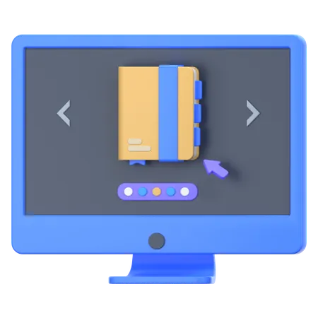 Klick buch  3D Icon