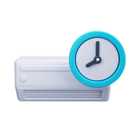 Klimaanlage Zeit  3D Icon