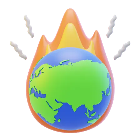 Klimawandel  3D Icon