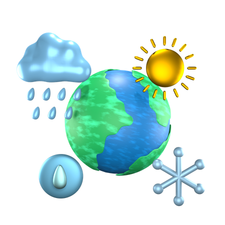 Klimawandel  3D Icon